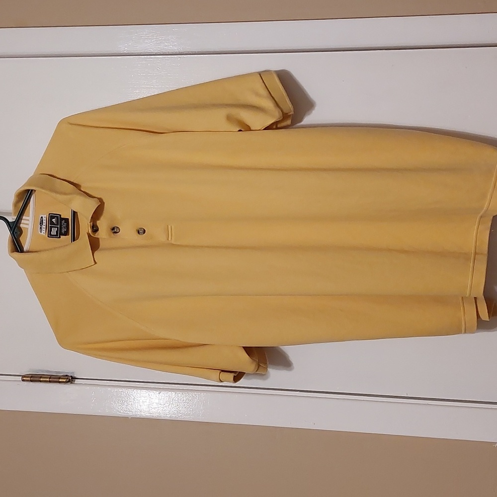 Adidas Men's Yellow short sleeve Polo Golf shirt
